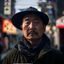 日影观察员的头像——中年男性，背景是日本街景